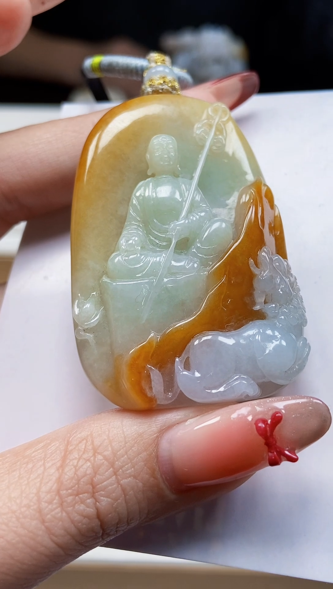 颈饰未镶嵌翡翠翡翠A货