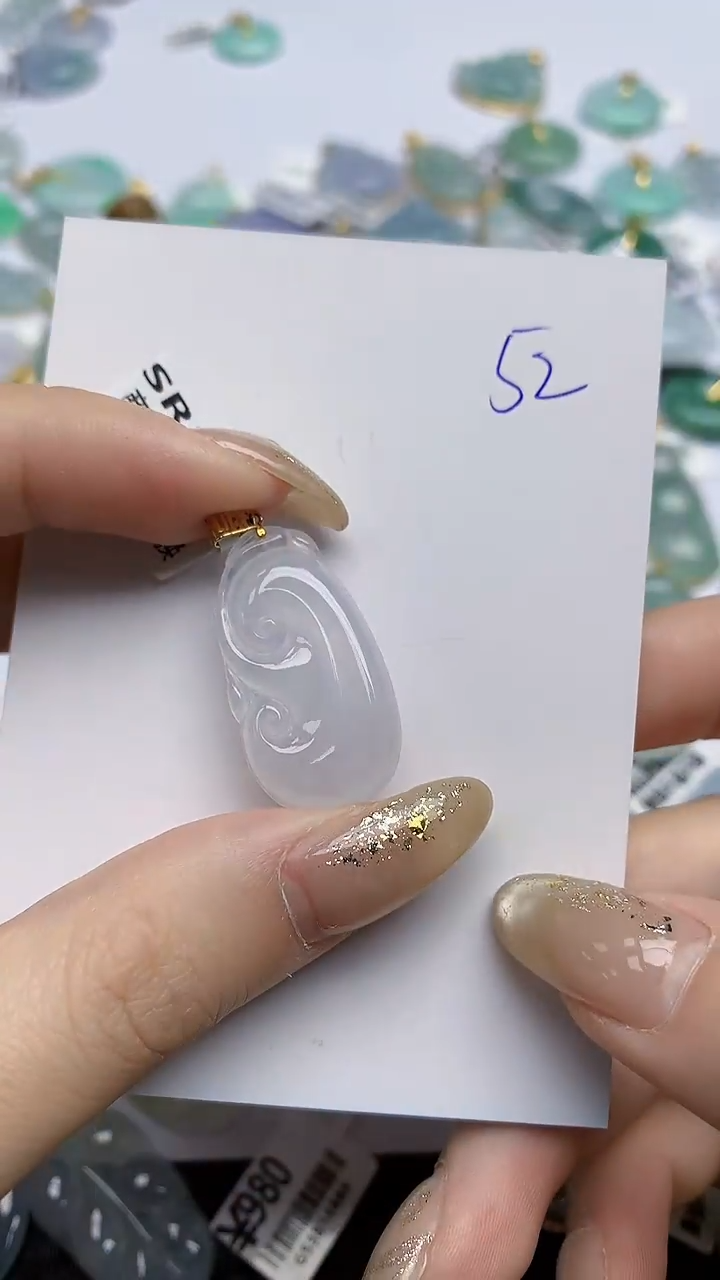 【闪购商品】翡翠颈饰18K金镶嵌天然翡翠A货