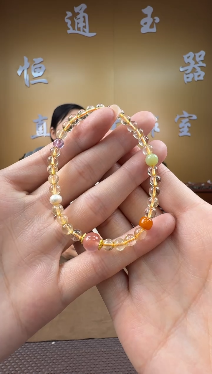 颈饰未镶嵌水晶手串5mm
