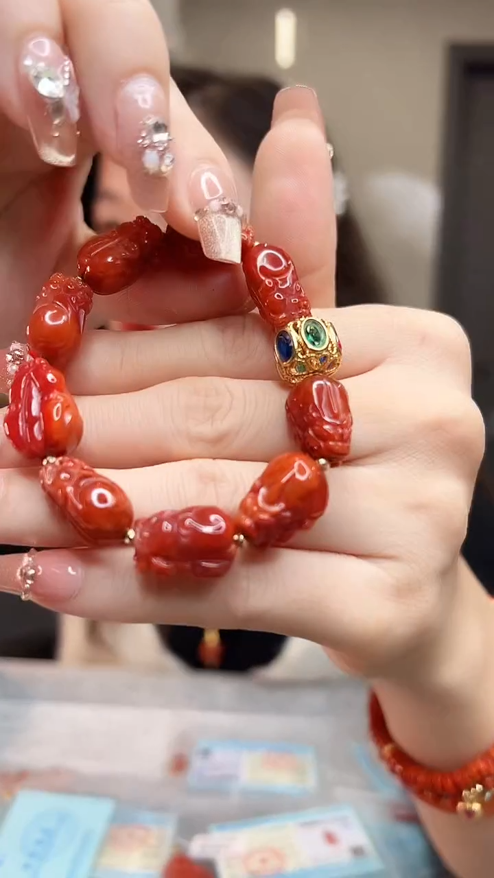 【闪购商品】南红玛瑙手串未镶嵌/貔貅款