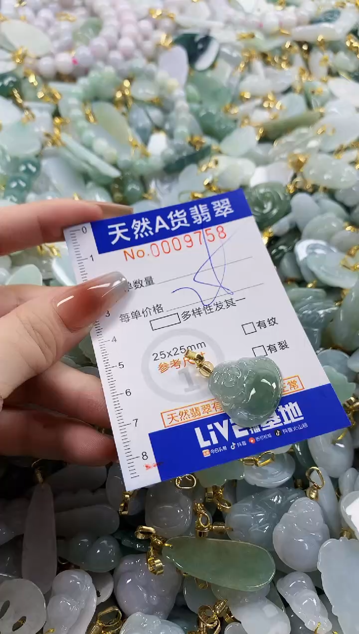 颈饰未镶嵌翡翠天然A货翡翠