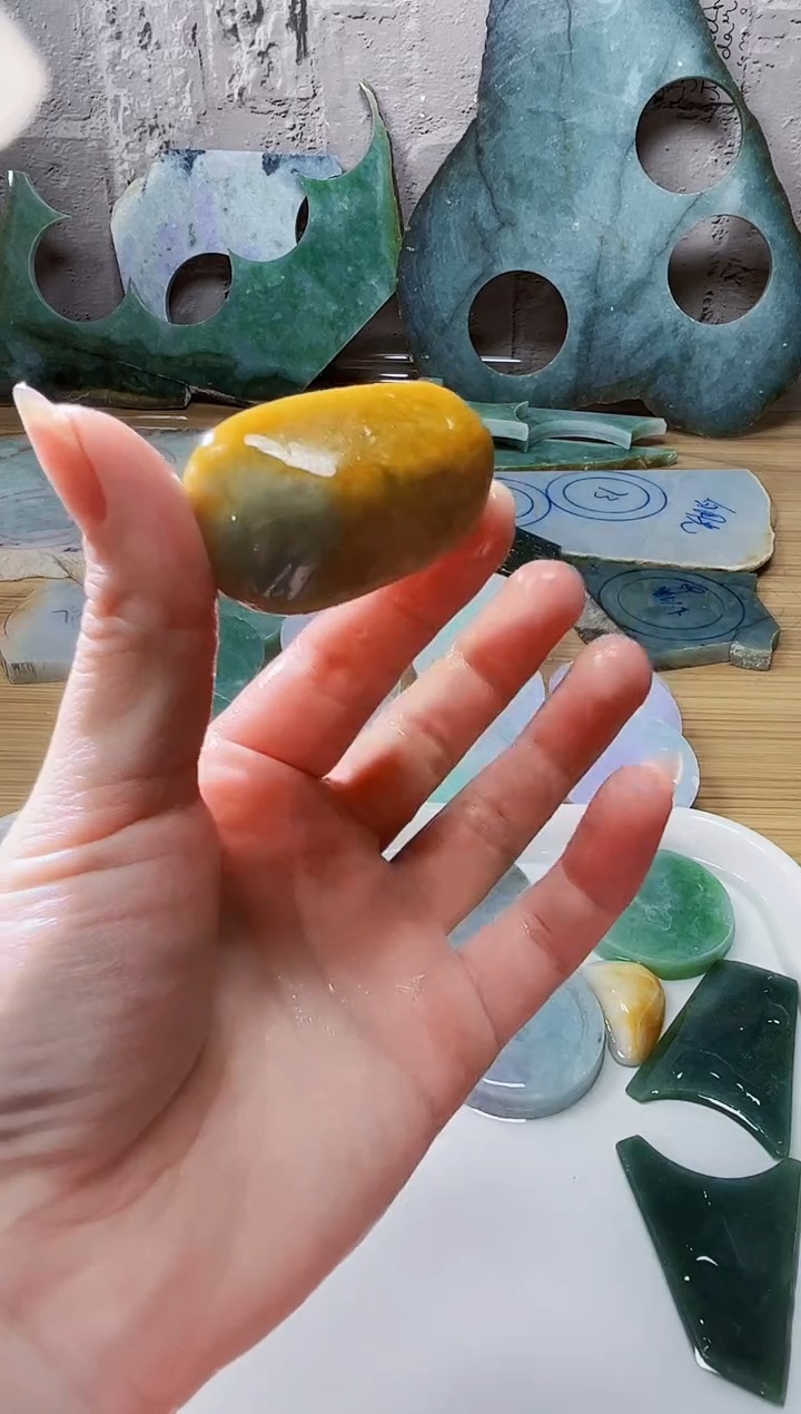 裸石翡翠天然翡翠A货720