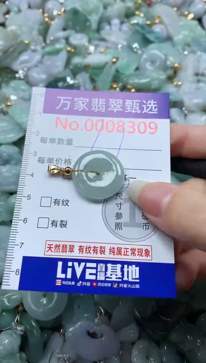 吊坠(不含链)未镶嵌翡翠8309