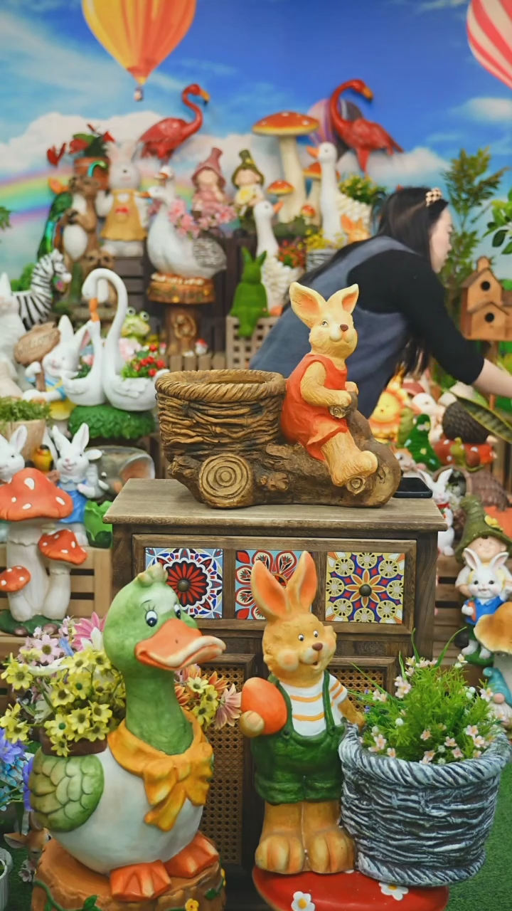 【闪购商品】树脂花园庭院摆件&00&