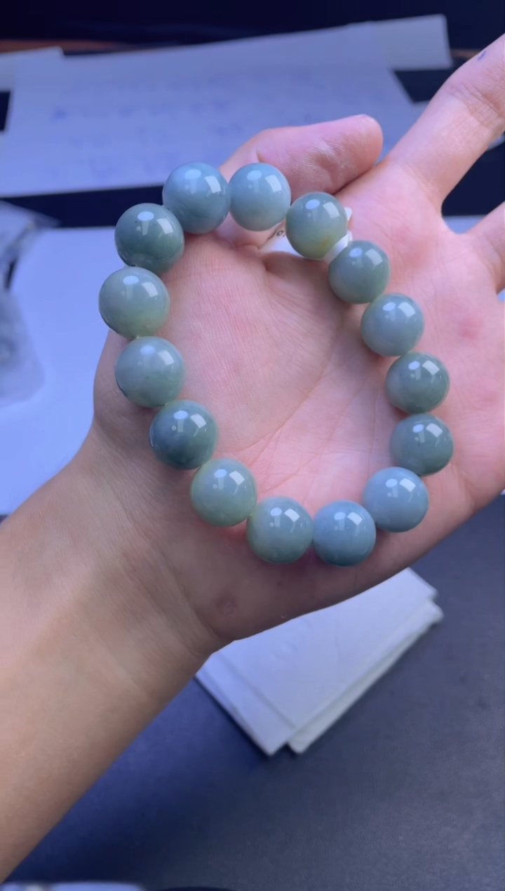 未镶嵌定制翡翠珠串卡14