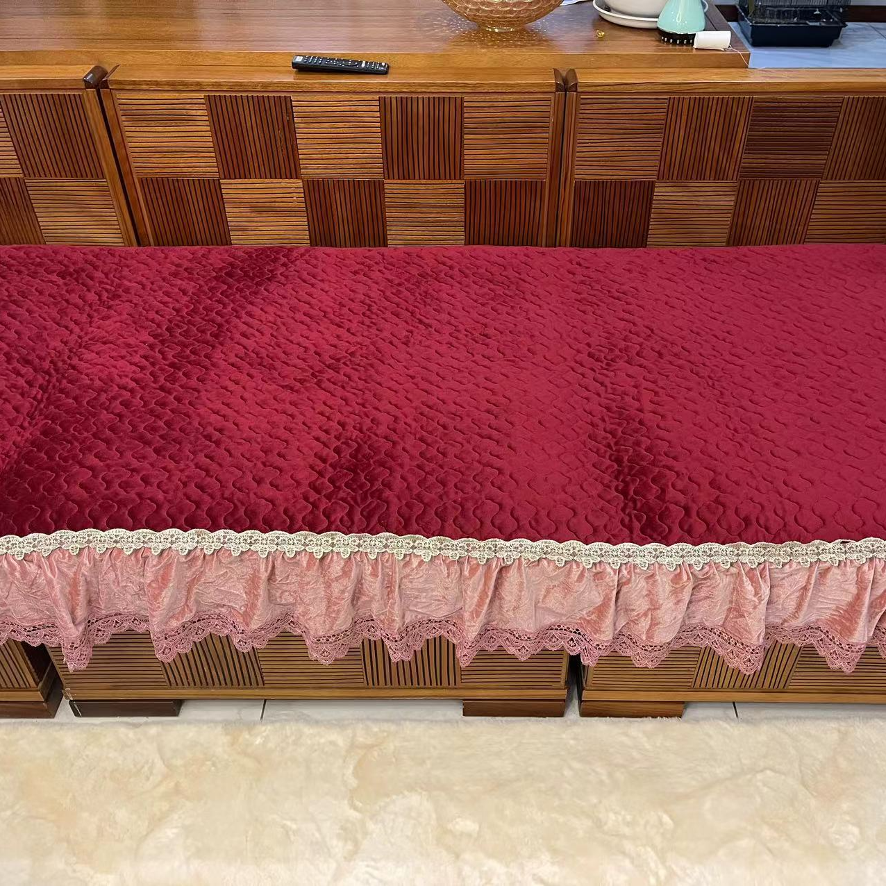 高质感大水溶蕾丝花边沙发垫