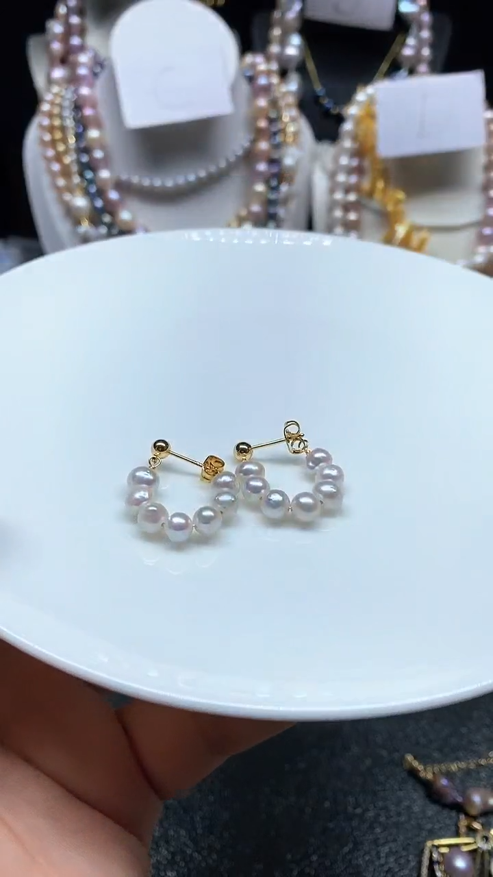 【闪购商品】淡水珍珠耳饰未镶嵌多人