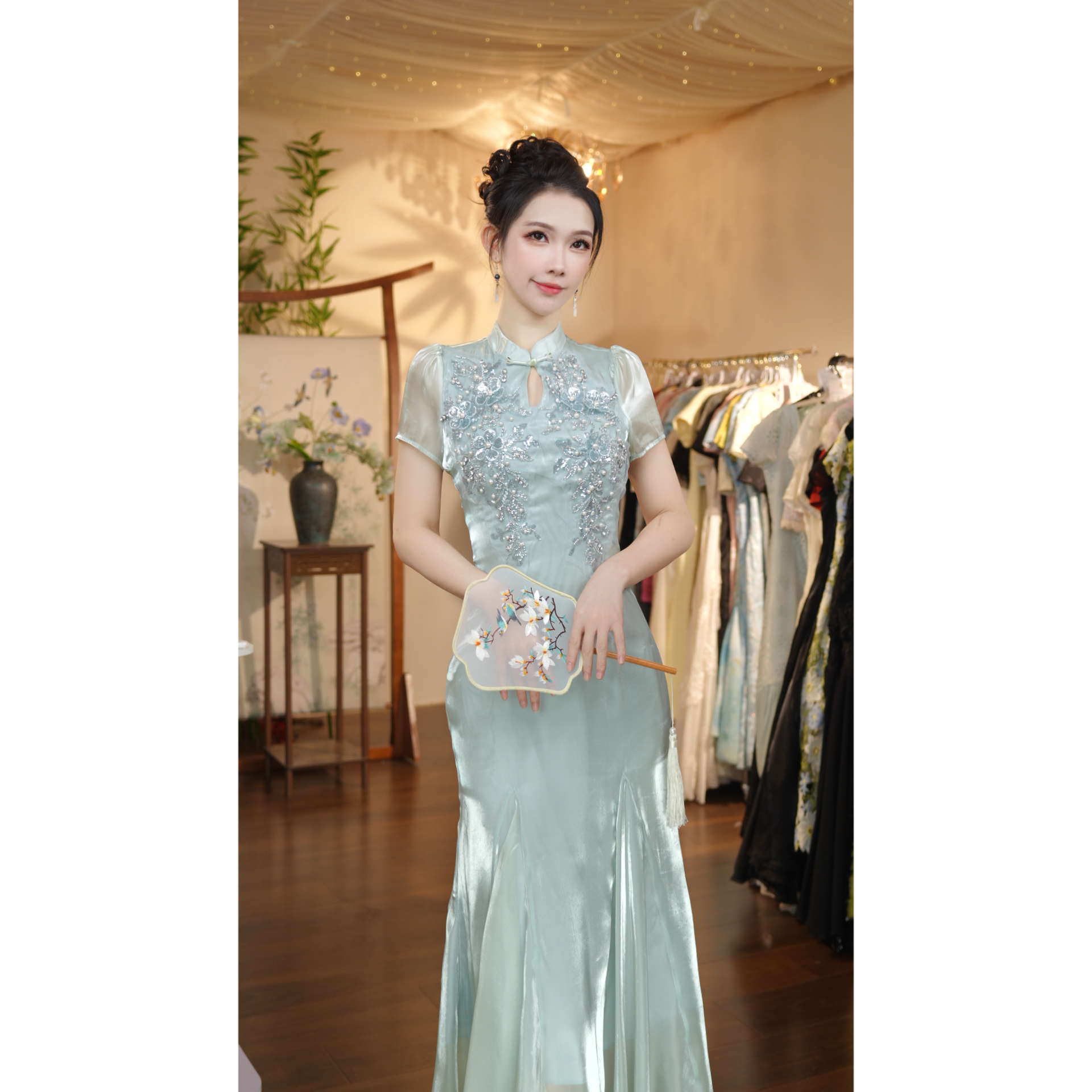 七姐原创-琉璃碧玉-1311 连衣裙（G007）-120cm