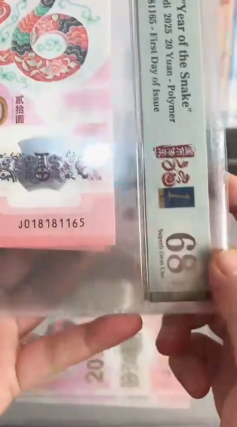 【闪购商品】塑料蛇钞单张018181165PMG68分