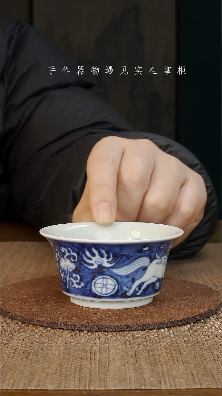 【闪购商品】摆件景德镇手工手绘茶具大器宛成