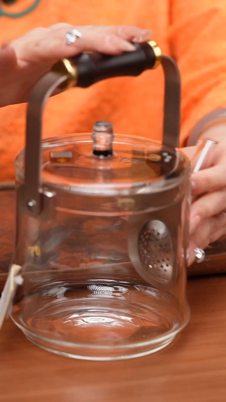 【闪购商品】禾器/透明君若壶/滤片款/紫光檀把