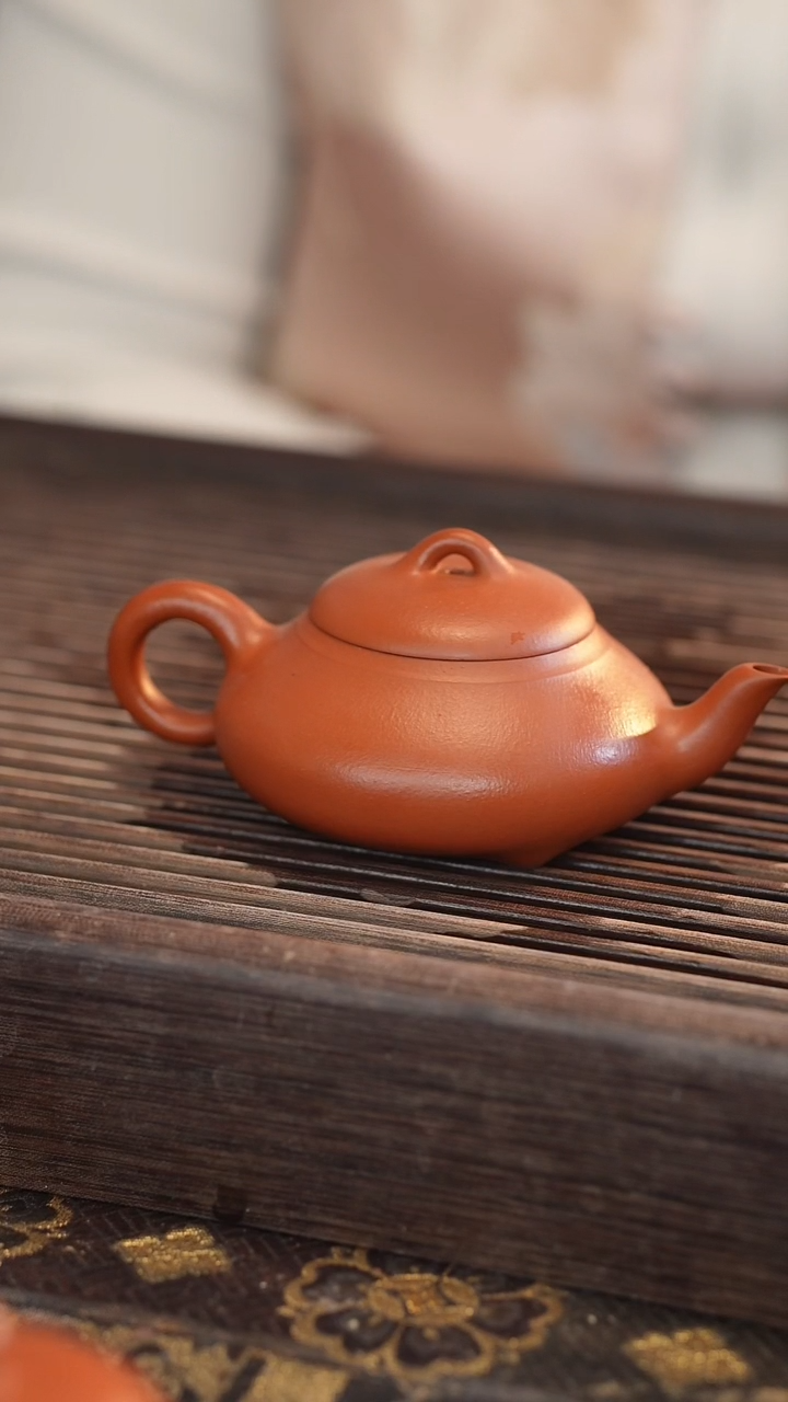 茶壶紫砂李*遥全手 汉棠石瓢