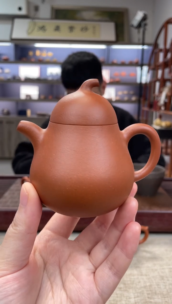 【闪购商品】紫砂茶壶老红泥   石梅梨形