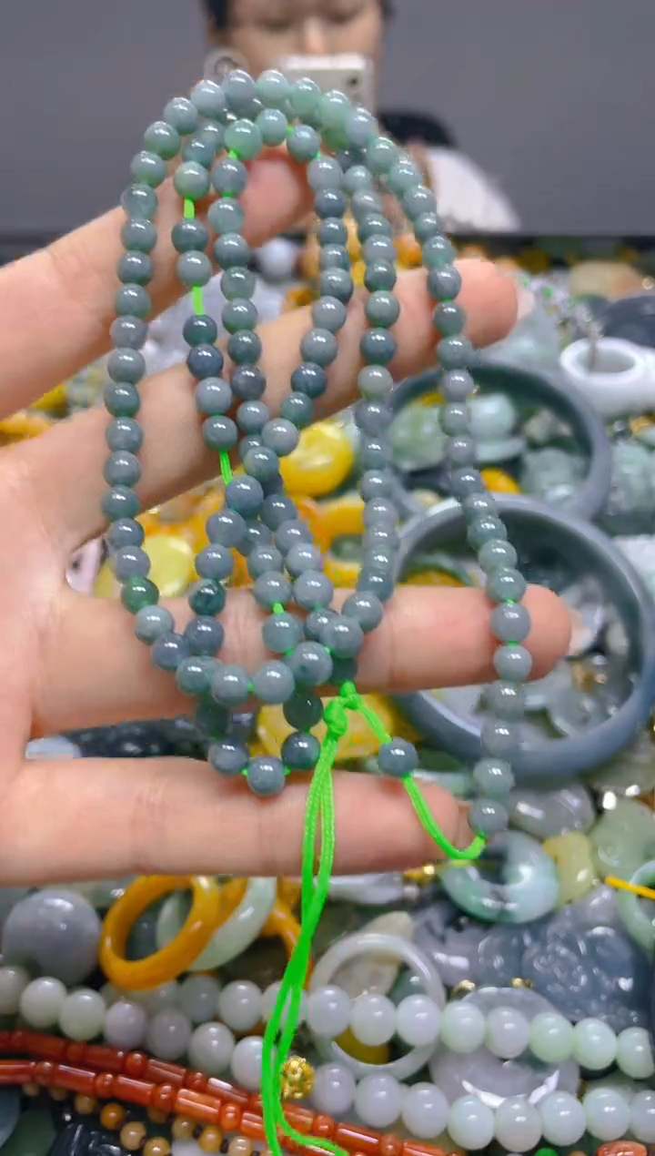 翡翠未镶嵌颈饰5MM/Z/翡翠A货,1件也是批发价