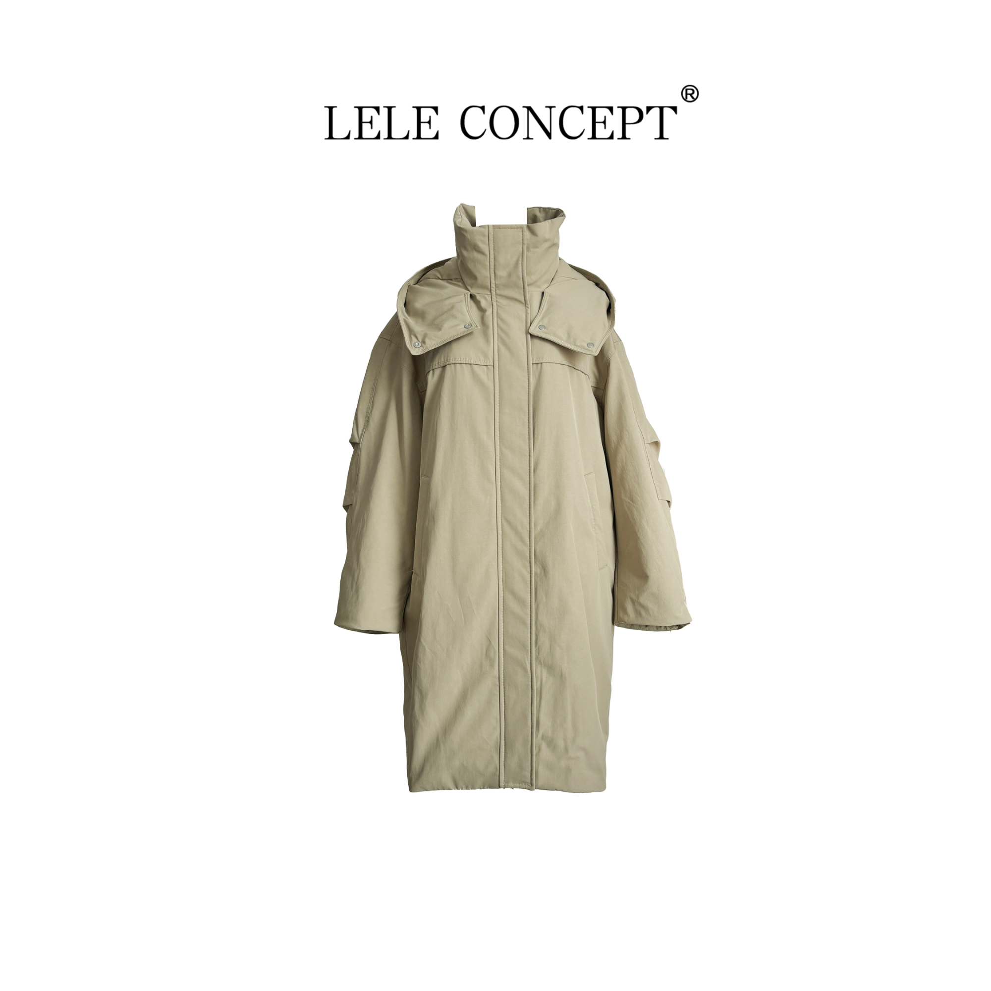 LELE CONCEPT丨都市时髦立领连帽羽绒服FY25D0002W