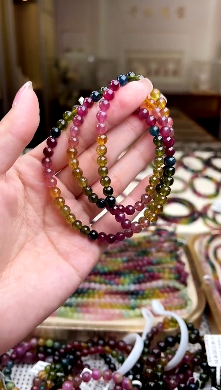 【闪购商品】碧玺/未镶嵌5mm+碧玺多圈多样性发货
