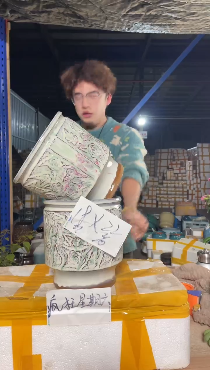 紫砂花盆宜兴紫砂粗陶花盆18-20