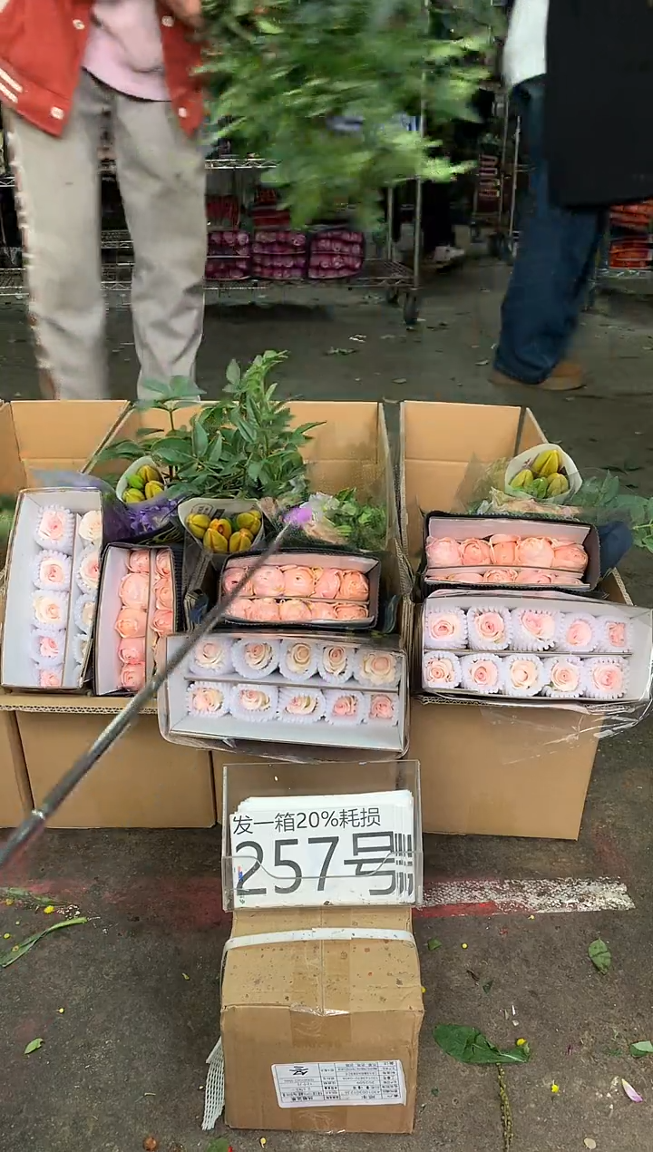 257号♥中通含20%耗损发一箱鲜花