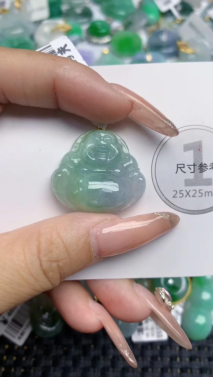 颈饰未镶嵌翡翠天然缅甸A货翡翠百元以上9元证书费自理