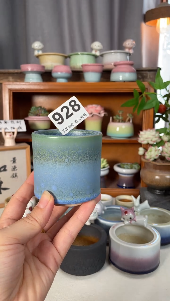 瓷片928知木小芳花盆