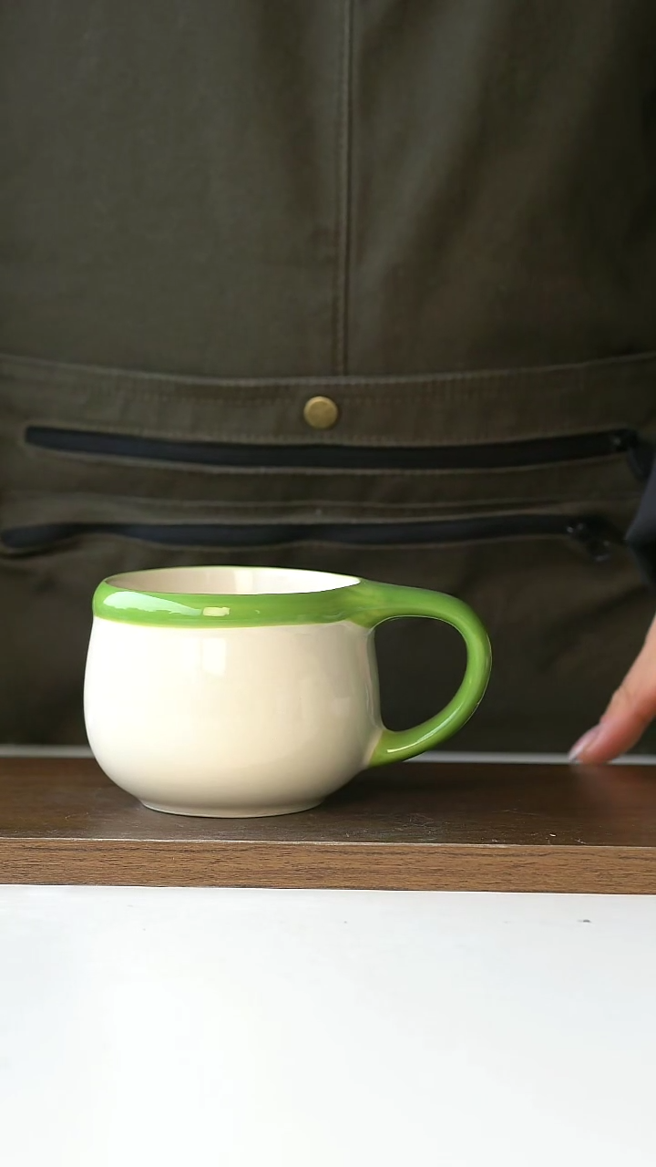 【闪购商品】陶瓷瑕疵甜白釉咖啡杯320ml@4-2@