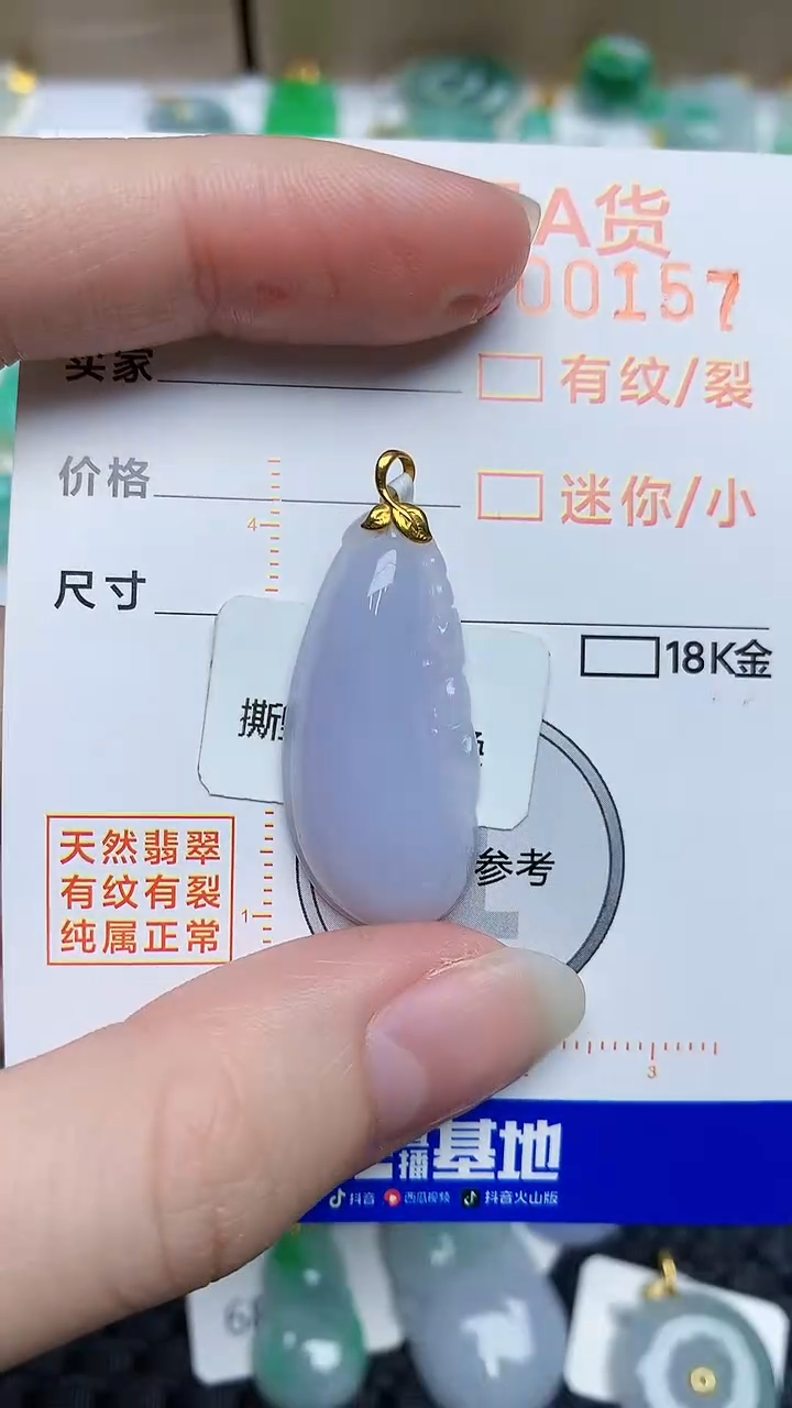 【闪购商品】翡翠颈饰18K金镶嵌456486564