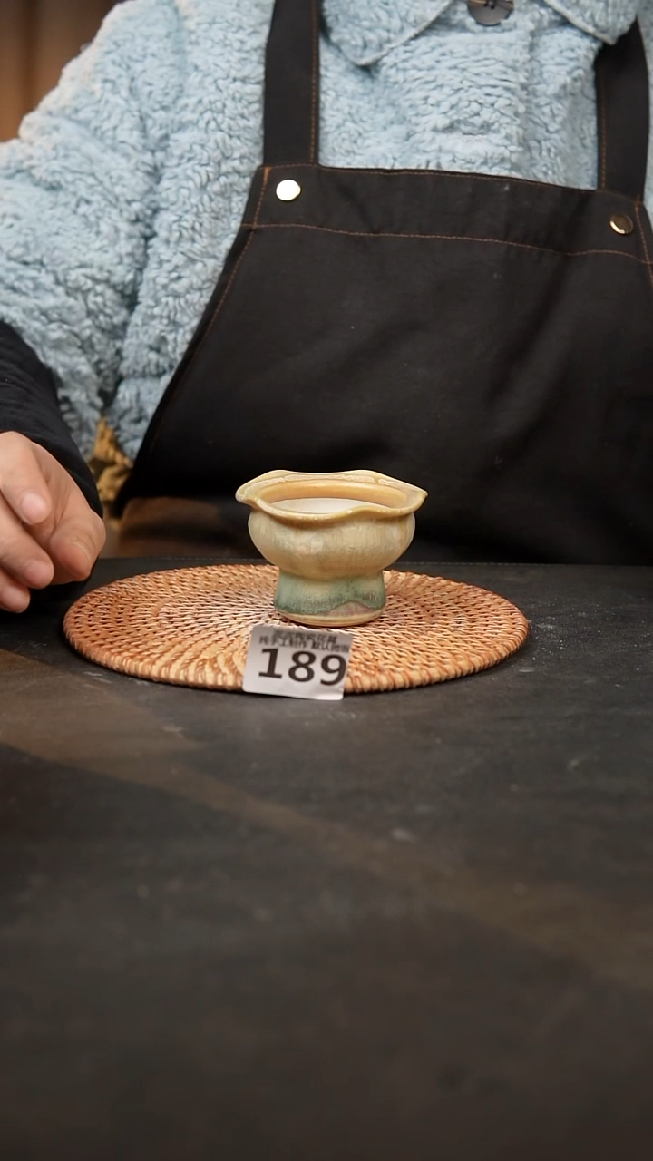 【闪购商品】瓷片189泥泥手工花盆口5高5