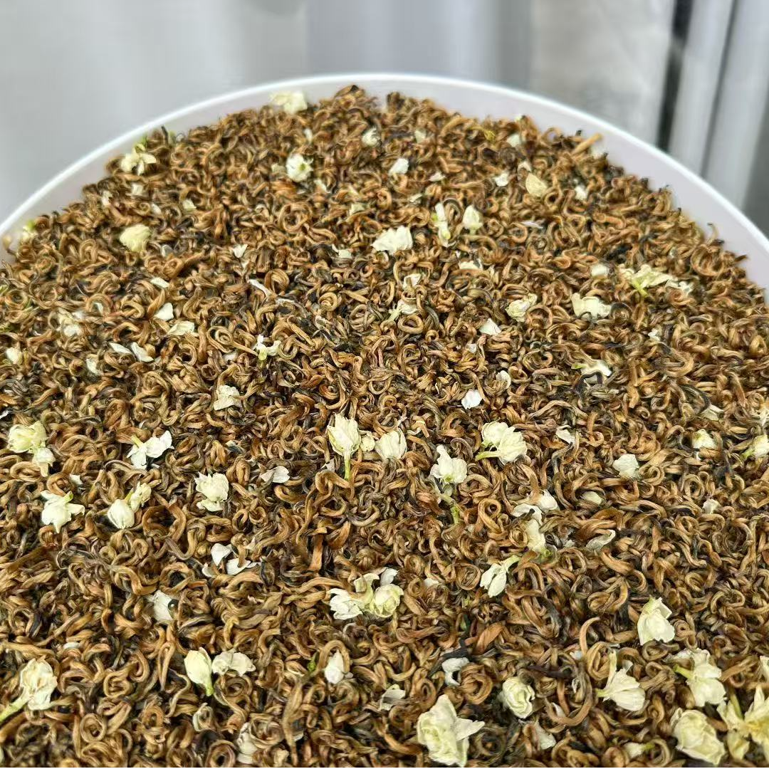 2025年新茶高端茉莉花茶茉莉红茶茉莉滇红金锣王