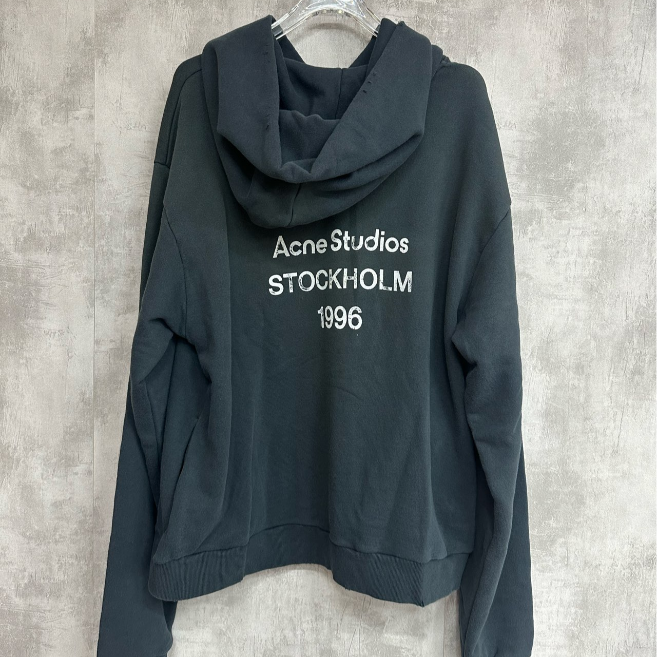 全新未使用 AcneStudios 1996黑色连帽卫衣 s-xl码