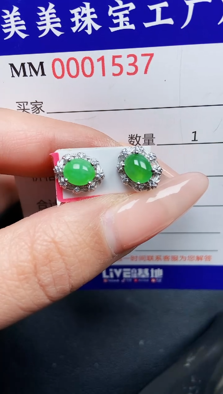 【闪购商品】翡翠颈饰银S925镶嵌1537