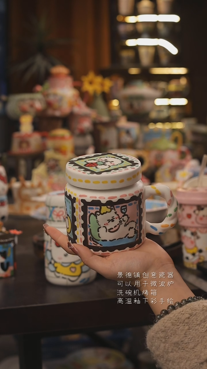 景德镇釉下彩绘设计师款式陶瓷