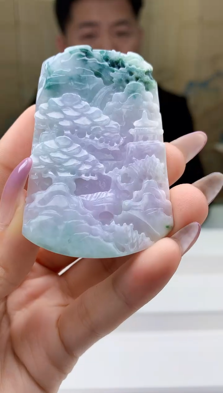 【闪购商品】定制翡翠未镶嵌4917ty-毛货挂件117