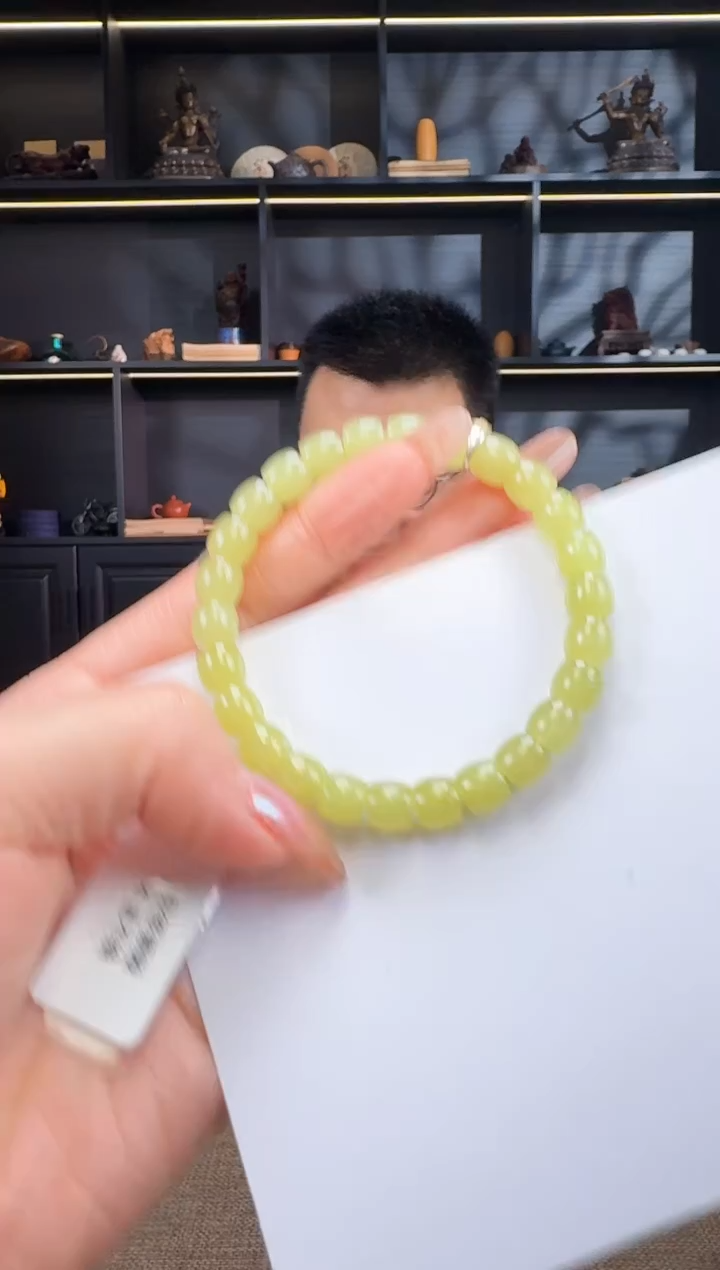 【闪购商品】和田玉1未镶嵌8mm黄口极致手串