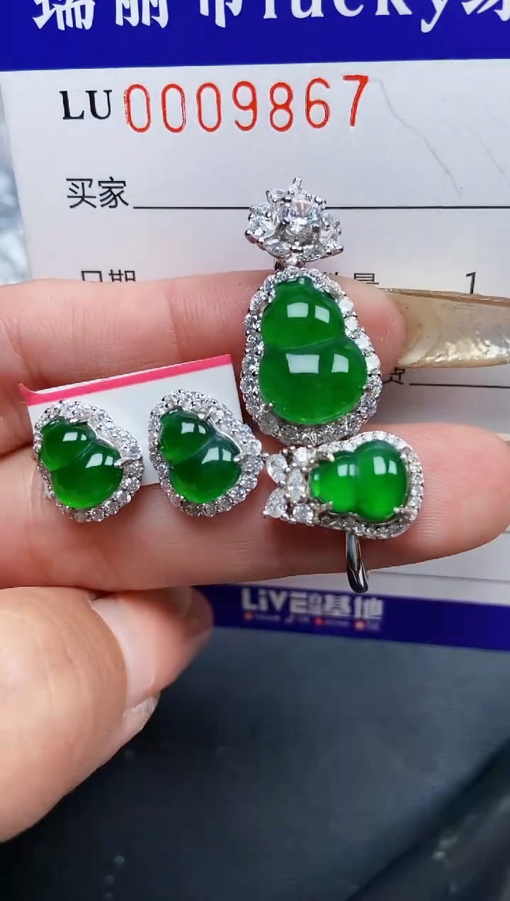 【闪购商品】翡翠颈饰银S925镶嵌9867