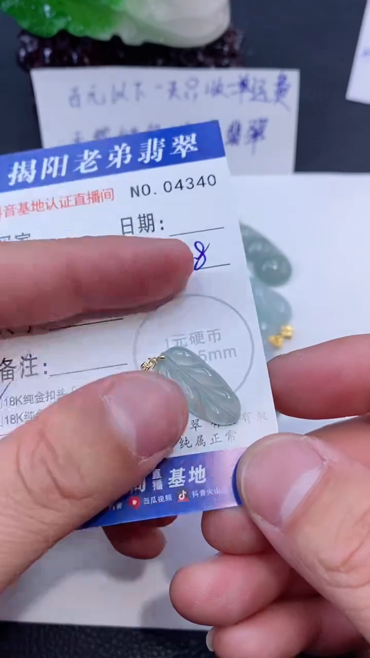 颈饰银S925镶嵌翡翠多样性发其中一件