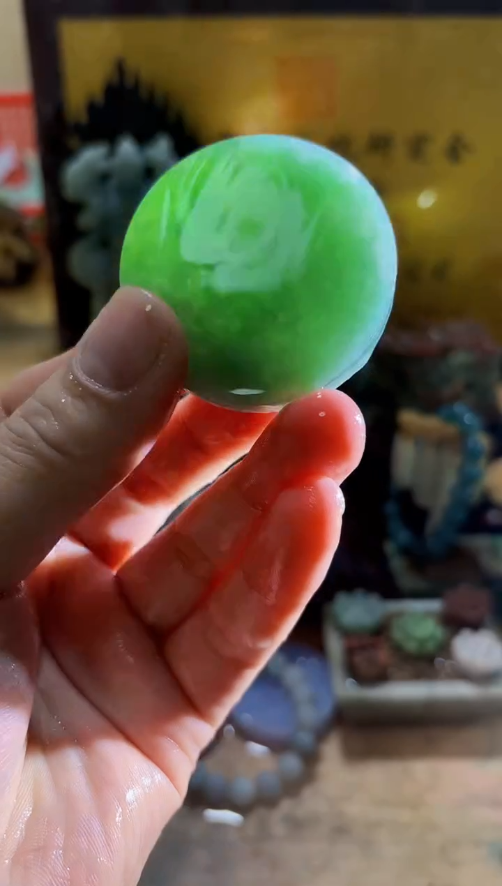 未镶嵌挂件翡翠A货常星8084