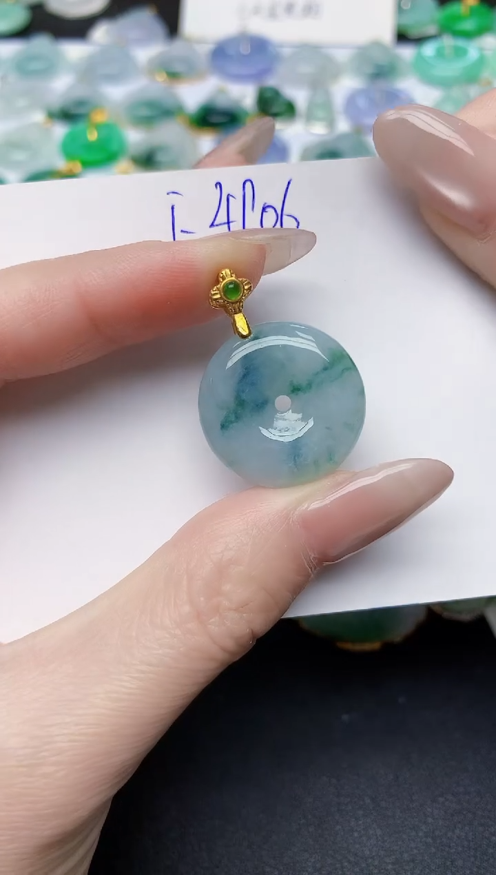 颈饰未镶嵌翡翠天然缅甸A货翡翠百元以上9元证书费自理