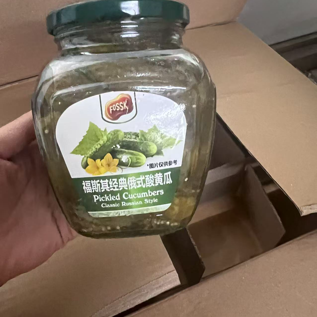 进口俄式风味酸黄瓜脆爽解腻开胃下酒小乳黄瓜
