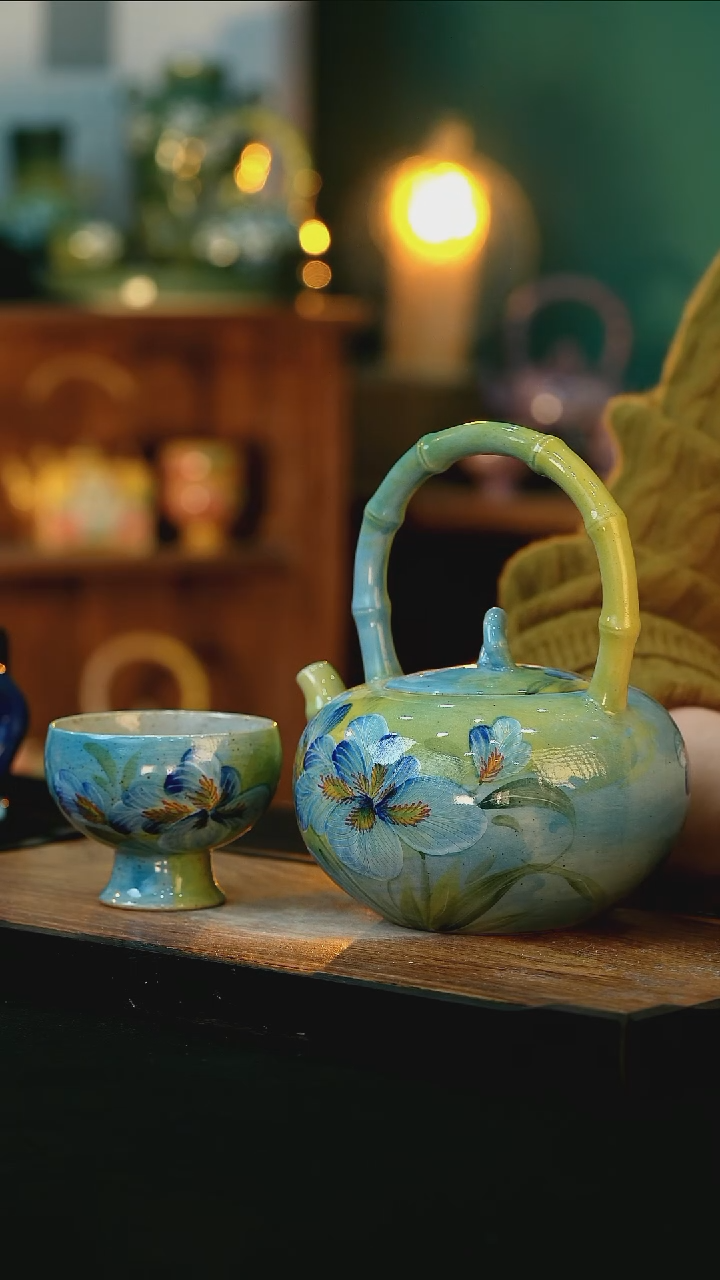 【闪购商品】杯手绘心瓷陶瓷浮力