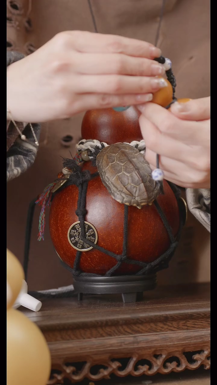 【闪购商品】282号精品天然大漆工艺防渗内胆酒葫芦~