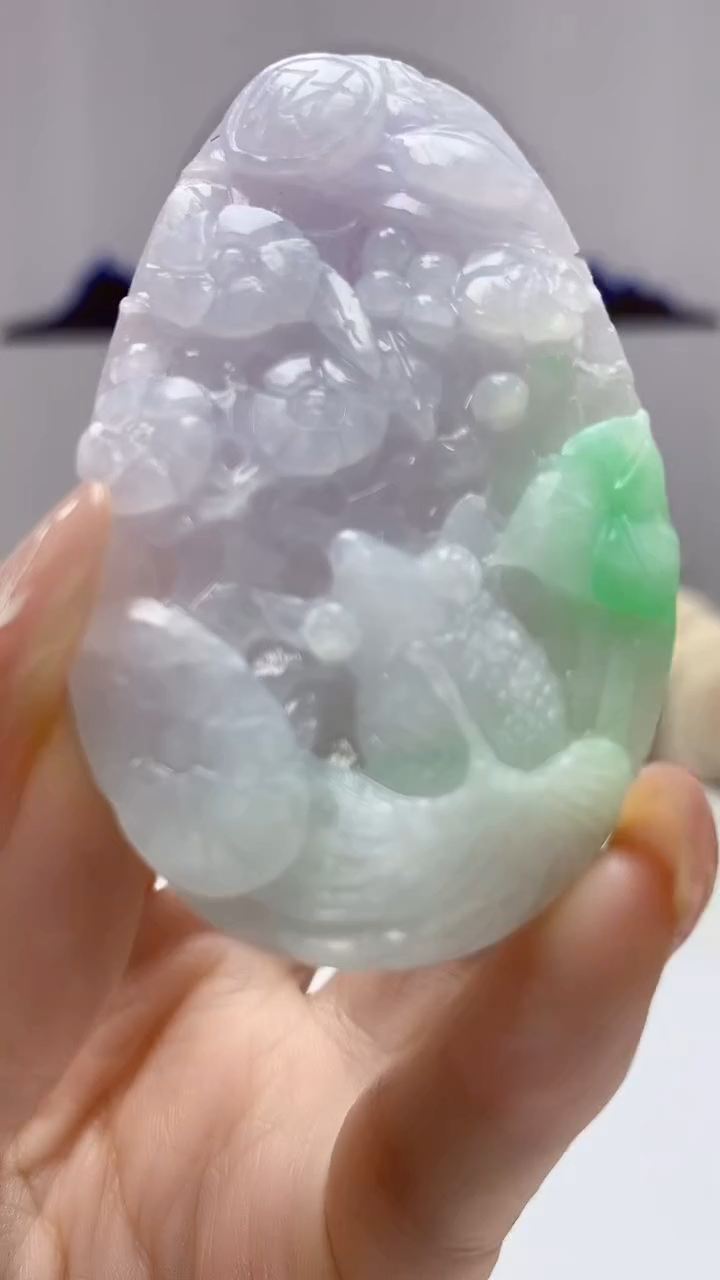 【闪购商品】定制翡翠未镶嵌0405DD-毛货挂件52