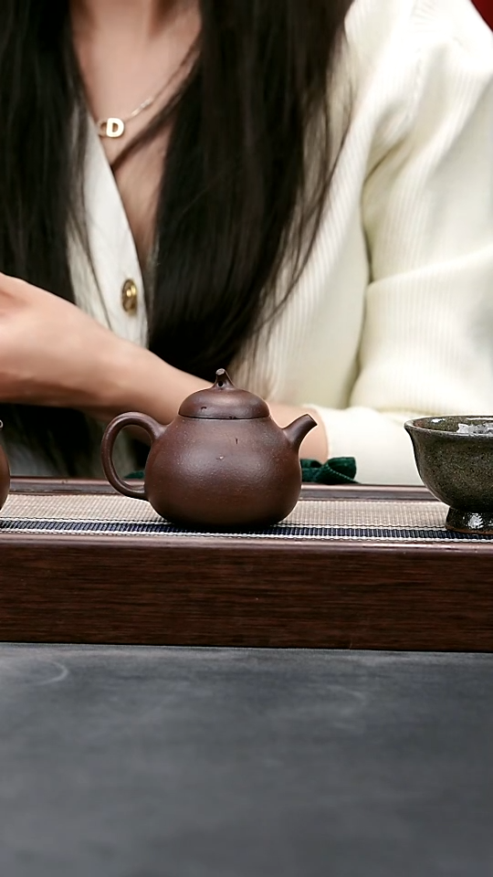 【闪购商品】紫砂茶壶老紫泥全手茄瓜