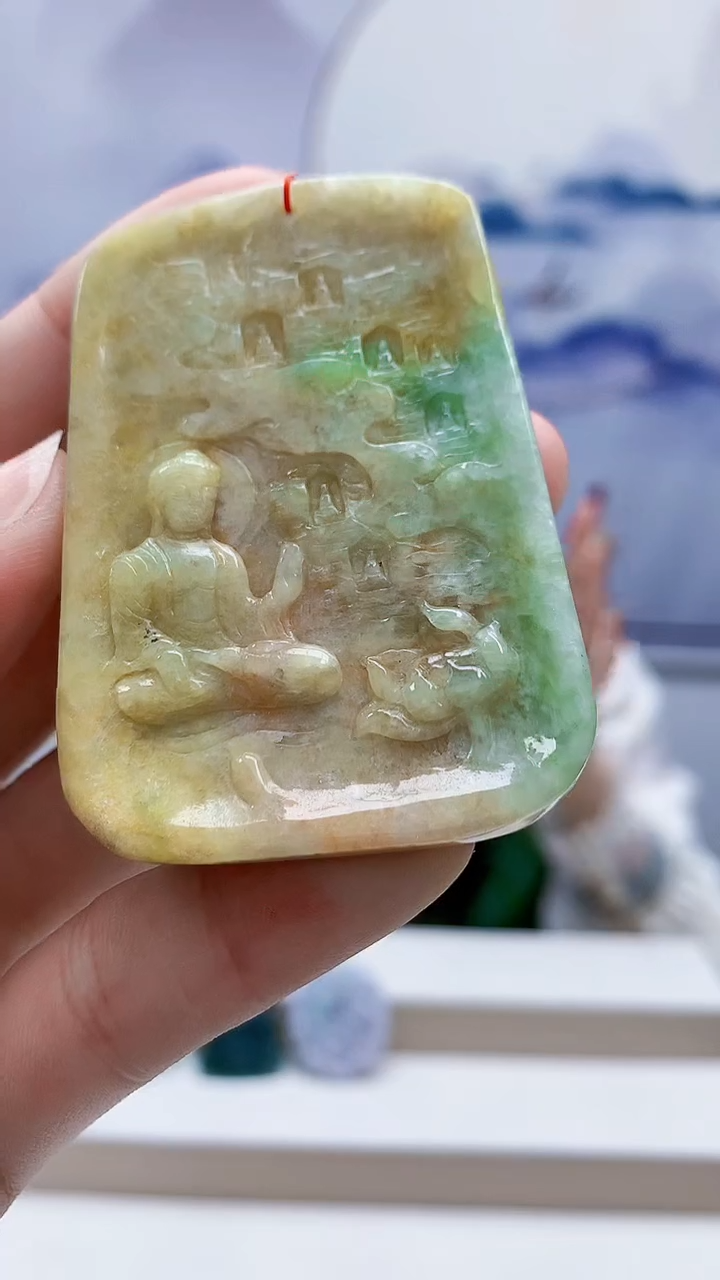 未镶嵌定制翡翠4852ry-毛货挂件93