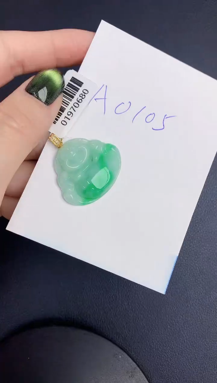 【闪购商品】翡翠颈饰18K金镶嵌00000000000