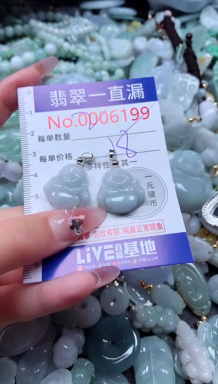 翡翠未镶嵌吊坠(不含链)6199