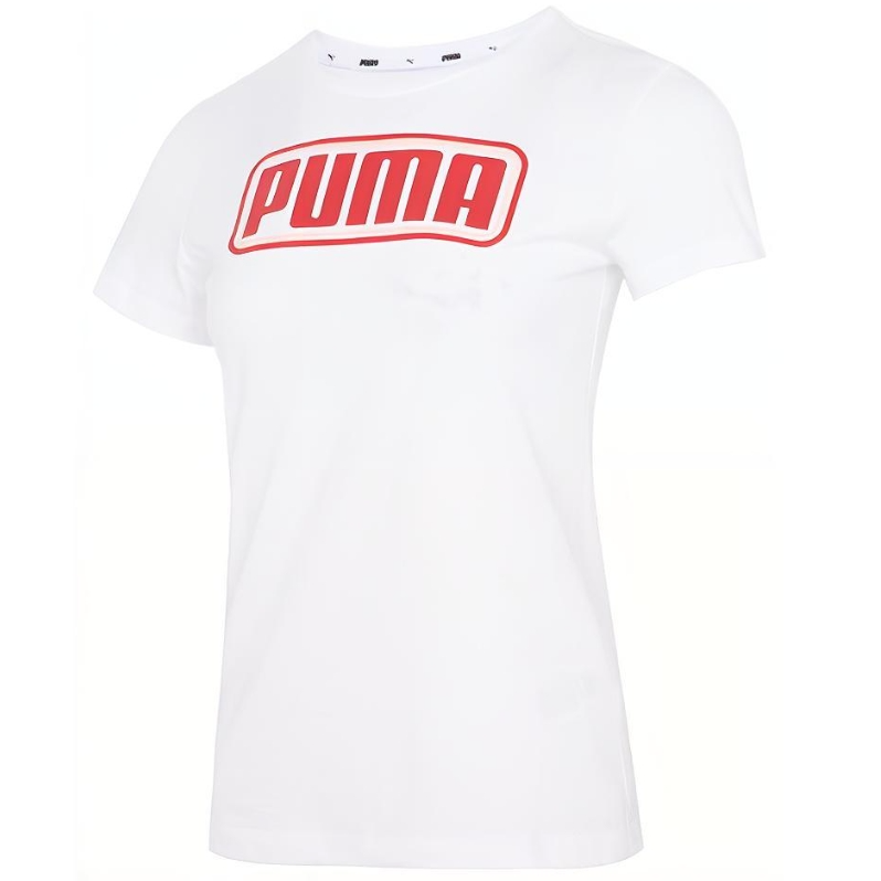 PUMA/彪马女款休闲时尚舒适圆领印花T恤短袖 845871-02