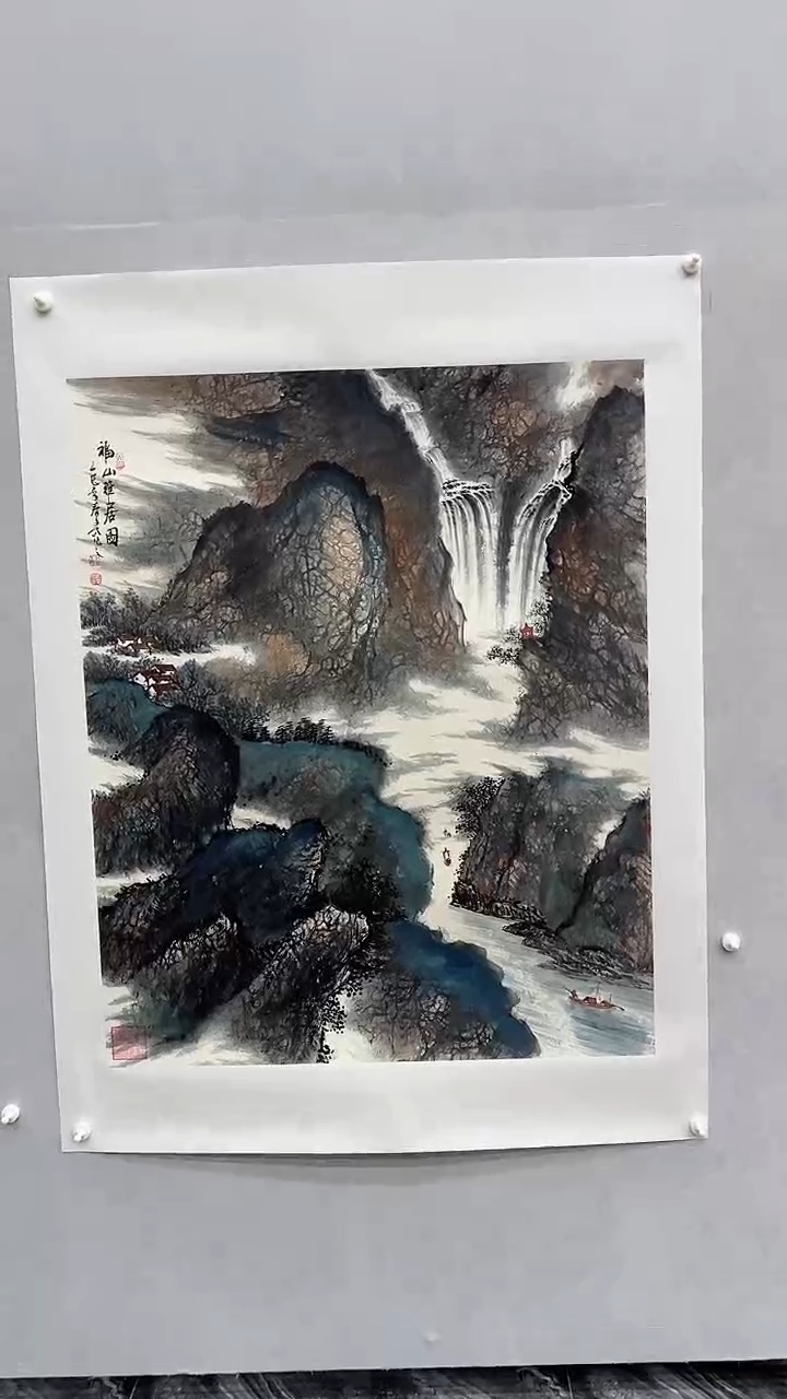 国画张文富张文富 富春山居