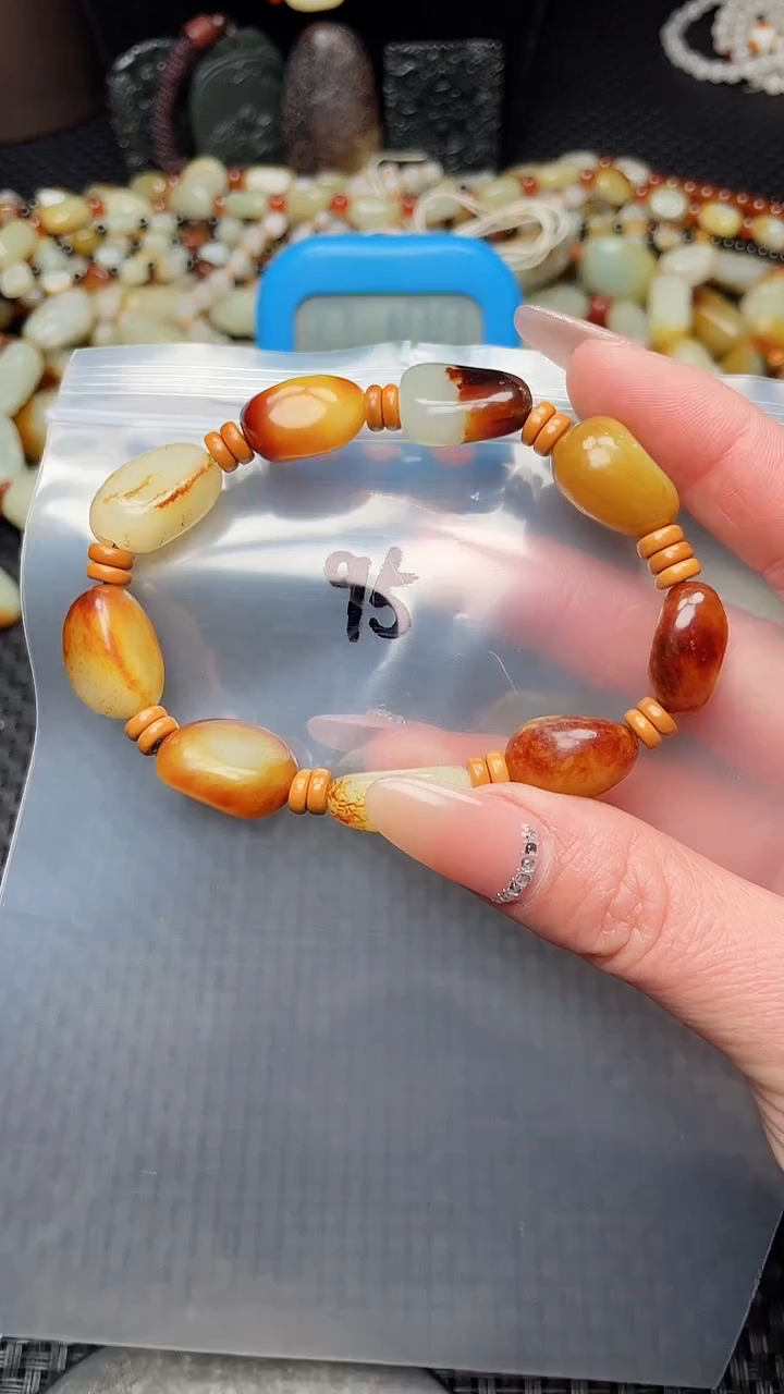 【闪购商品】和田玉手串未镶嵌新疆和田玉手串95