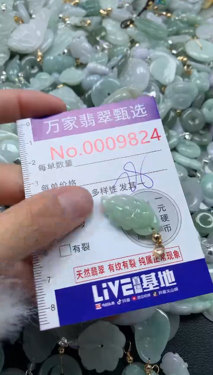 吊坠(不含链)未镶嵌翡翠9824