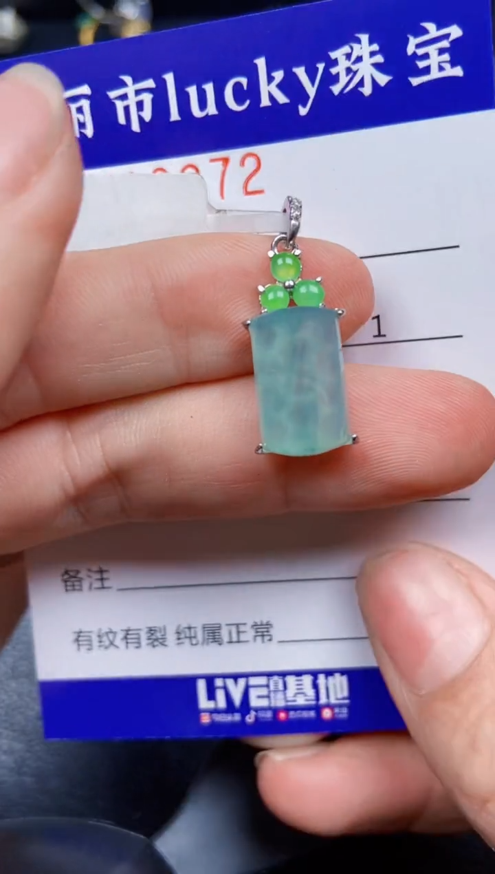 【闪购商品】翡翠颈饰银S925镶嵌8272